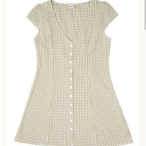 Rhythm Lola Check Cap Sleeve Mini Dress
